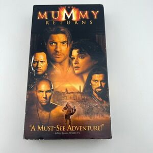 The Mummy Returns (VHS, 2001) Brendan Fraser Rachel Weisz Universal Adventure